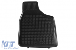 Specific rubber mats suitable for Chrysler Voyager 2005-2011, 4-piece set, black color-image-6216770