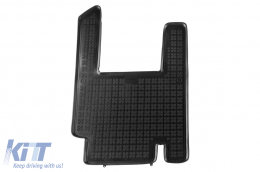 Specific rubber mats suitable for Chrysler Voyager 2005-2011, 4-piece set, black color-image-6216771