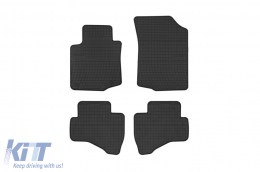 Specific rubber mats suitable for Citroen C1, Toyota Aygo, Peugeot 107 2005-2014, 4-piece set, black color - ABFMC6019130