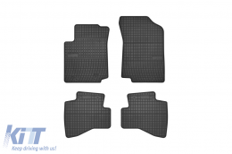 Specific rubber mats suitable for Citroen C1, Peugeot 108, Toyota Aygo after 2014, 4-piece set, black color - ABFMC6019404