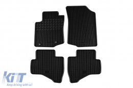 Specific rubber mats suitable for Citroen C1, Peugeot 108 2014-2021, 4-piece set, black color - ABFMC6023614