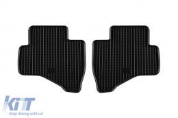 Specific rubber mats suitable for Citroen C1, Peugeot 108 2014-2021, 4-piece set, black color-image-6249221