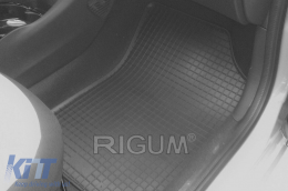 Specific rubber mats suitable for Citroen C1, Peugeot 108 2014-2021, 4-piece set, black color-image-6249223