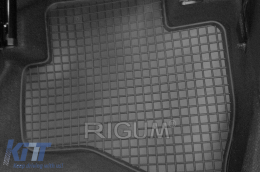 Specific rubber mats suitable for Citroen C1, Peugeot 108 2014-2021, 4-piece set, black color-image-6249224