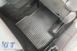 Specific rubber mats suitable for Citroen C3, DS3 2010-2016, 4-piece set, black color-image-6248311
