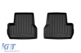 Specific rubber mats suitable for Citroen C3 II 2009-2016, 4-piece set, black color, with 24-month warranty from Frogum 3D ProLine series.-image-6222648