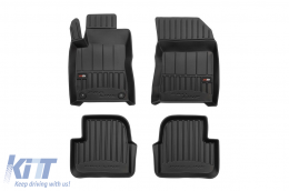 image-57-Specific rubber mats suitable for Citroen C3 III after 2016, 4-piece set, black color, with 24-month warranty