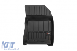 Specific rubber mats suitable for Citroen C3 III after 2016, 4-piece set, black color, with 24-month warranty-image-6221311