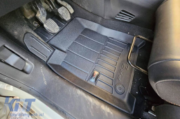 Specific rubber mats suitable for Citroen C3 III after 2016, 4-piece set, black color, with 24-month warranty-image-6221313