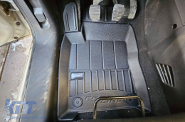 Specific rubber mats suitable for Citroen C3 III after 2016, 4-piece set, black color, with 24-month warranty-image-6221314