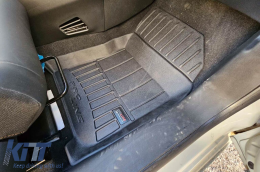 Specific rubber mats suitable for Citroen C3 III after 2016, 4-piece set, black color, with 24-month warranty-image-6221316