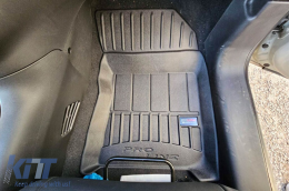 Specific rubber mats suitable for Citroen C3 III after 2016, 4-piece set, black color, with 24-month warranty-image-6221317