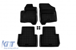 image-48-Specific rubber mats suitable for Citroen C3 Picasso 2008-2017, 4-piece set, black color