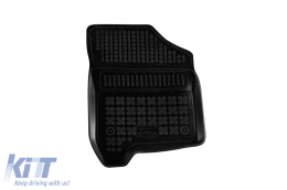 Specific rubber mats suitable for Citroen C3 Picasso 2008-2017, 4-piece set, black color-image-6214853