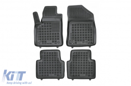 image-67-Specific rubber mats suitable for Citroen C3 Aircross 2017-2024, 4-piece set, black color