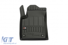 Specific rubber mats suitable for Citroen C3 Aircross II after 2017, 4-piece set, black color, with 24-month warranty-image-6221350