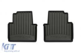 Specific rubber mats suitable for Citroen C3 Aircross II after 2017, 4-piece set, black color, with 24-month warranty-image-6221352