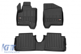 Specific rubber mats suitable for Citroen C3 Picasso I 2008-2017 from Frogum 3D ProLine series, 4-piece set, black color, with 24-month warranty - ABFMC6017833