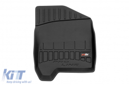 Specific rubber mats suitable for Citroen C3 Picasso I 2008-2017 from Frogum 3D ProLine series, 4-piece set, black color, with 24-month warranty-image-6222994
