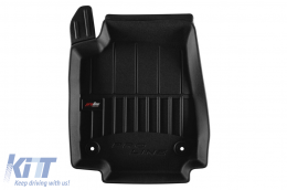 Specific rubber mats suitable for Citroen C3 hatchback after 2024, 4-piece set, black color, with 24-month warranty-image-6224403