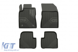 Specific rubber mats suitable for Citroen C3 after 2016, 4-piece set, black color - ABFMC6018430