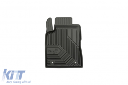 Specific rubber mats suitable for Citroen C3 after 2016, 4-piece set, black color-image-6226748