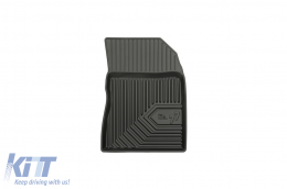 Specific rubber mats suitable for Citroen C3 after 2016, 4-piece set, black color-image-6226749