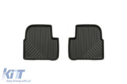 Specific rubber mats suitable for Citroen C3 after 2016, 4-piece set, black color-image-6226750