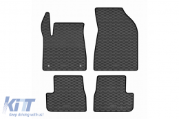 Specific rubber mats suitable for Citroen C3 after 2025, 4-piece set, black color - ABFMC6018910