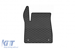 Specific rubber mats suitable for Citroen C3 after 2025, 4-piece set, black color-image-6229586