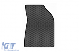Specific rubber mats suitable for Citroen C3 after 2025, 4-piece set, black color-image-6229587