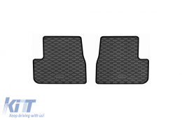 Specific rubber mats suitable for Citroen C3 after 2025, 4-piece set, black color-image-6229588