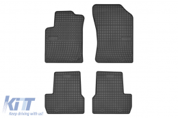 Specific rubber mats suitable for Citroen C3 2009-2016, 4-piece set, black color from Frogum El Toro series - ABFMC6019132