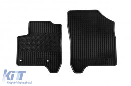 Specific rubber mats suitable for Citroen C3 Picasso after 2009, 4-piece set, black color-image-6248314
