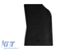 Specific rubber mats suitable for Citroen C3 2017-2022, after 2022, 4-piece set, black color-image-6249571