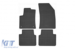 Specific rubber mats suitable for Citroen C3 Aircross, Opel Crossland X after 2017, Opel Crossland after 2020, Citroen C3 Aircross after 2021, 4-piece set, black color - ABFMC6023685
