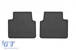 Specific rubber mats suitable for Citroen C3 Aircross, Opel Crossland X after 2017, Opel Crossland after 2020, Citroen C3 Aircross after 2021, 4-piece set, black color-image-6249642