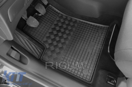 Specific rubber mats suitable for Citroen C3 Aircross, Opel Crossland X after 2017, Opel Crossland after 2020, Citroen C3 Aircross after 2021, 4-piece set, black color-image-6249643