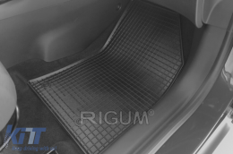 Specific rubber mats suitable for Citroen C3 Aircross, Opel Crossland X after 2017, Opel Crossland after 2020, Citroen C3 Aircross after 2021, 4-piece set, black color-image-6249644