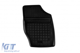 Specific rubber mats suitable for Citroen C4 2004-2010, C4 2010-2017, Peugeot 307 2001-2007, 4-piece set, black color-image-6214907