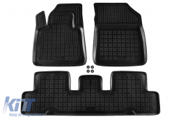 image-56-Specific rubber mats suitable for Citroen C4 Picasso, Grand Picasso 2013-2018, Spacetourer after 2018, 3-piece set, black color