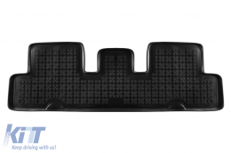 Specific rubber mats suitable for Citroen C4 Picasso, Grand Picasso 2013-2018, Spacetourer after 2018, 3-piece set, black color-image-6214935