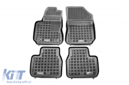 Specific rubber mats suitable for Citroen C4 Cactus after 2014, 4-piece set, black color - ABFMC6016219