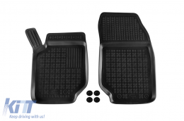 Specific rubber mats suitable for Citroen C4 after 2020, 4-piece set, black color-image-6214959