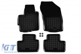 image-52-Specific rubber mats suitable for Citroen C4 Aircross 2012-2017, Mitsubishi ASX 2010-2019, ASX after 2019, 4-piece set, black color