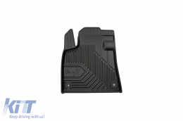 Specific rubber mats suitable for Citroen C4 Picasso 2013-2019, 3-piece set, black color-image-6226778