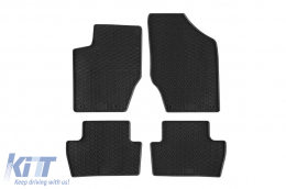 image-11-Specific rubber mats suitable for Citroen C4 2004-2010, 4-piece set, black color