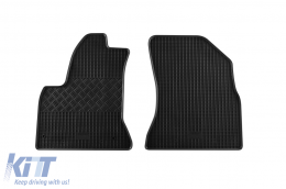 Specific rubber mats suitable for Citroen C4 Picasso after 2006, 5 seats, 4-piece set, black color-image-6228502