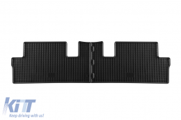 Specific rubber mats suitable for Citroen C4 Picasso after 2013, 5 seats, 4-piece set, black color-image-6228509