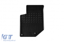 Specific rubber mats suitable for Citroen C4, Peugeot 2008 after 2020, 4-piece set, black color-image-6229152